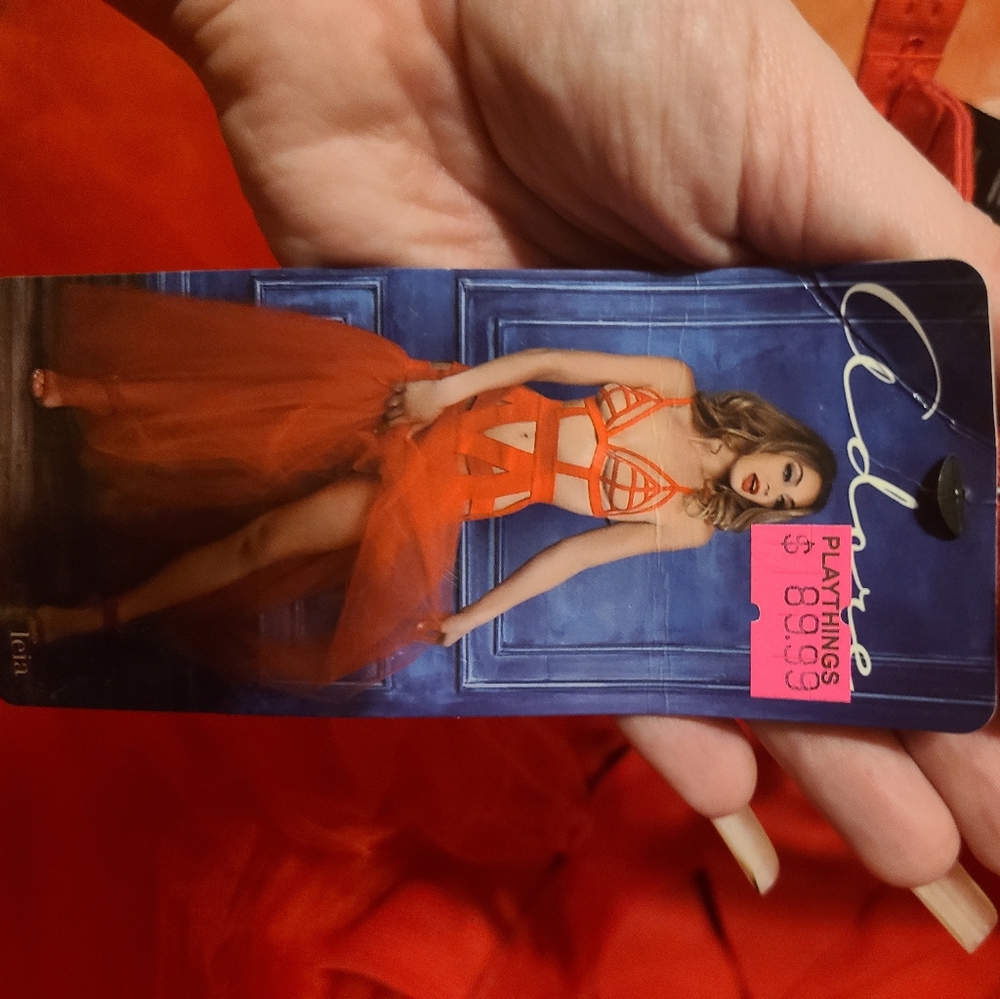 Adore Leia bandage dress red NWT